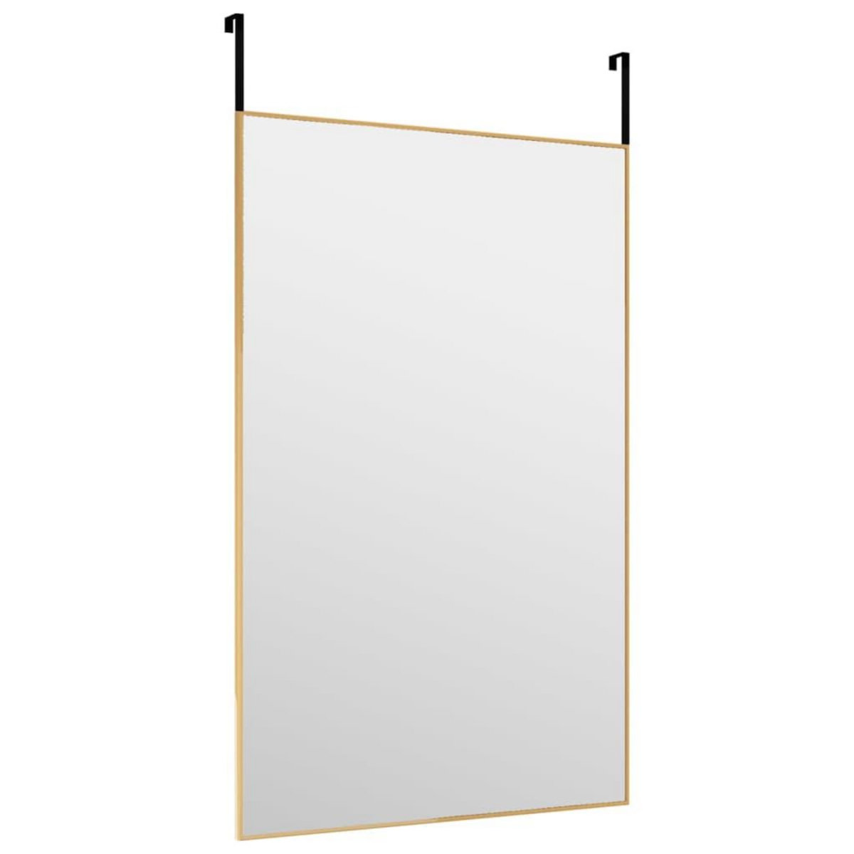 VIDAXL Miroir de porte Dore 50x80 cm Verre et aluminium