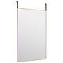 Voir la diapositive 3 : VIDAXL Miroir de porte Dore 50x80 cm Verre et aluminium
