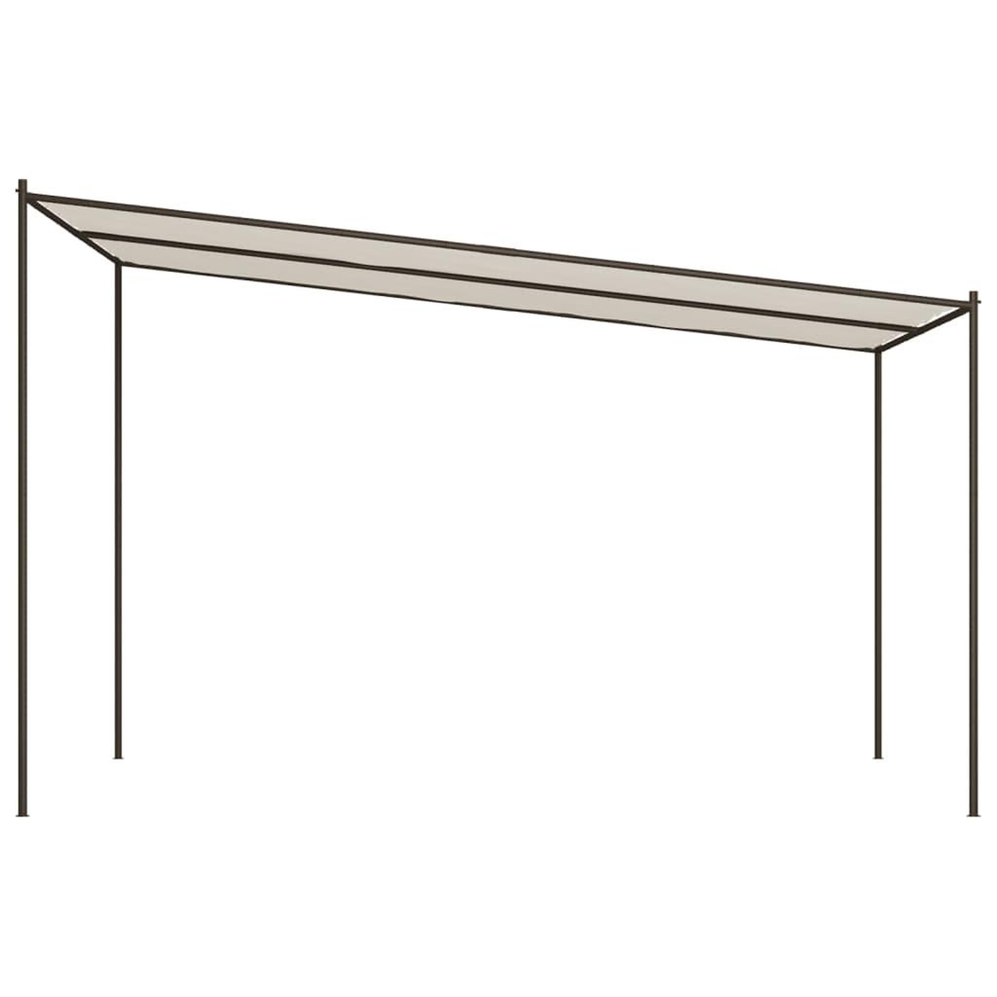 Voir la diapositive 4 : VIDAXL Belvedere blanc 4x4 m 180 g/m^2 tissu et acier