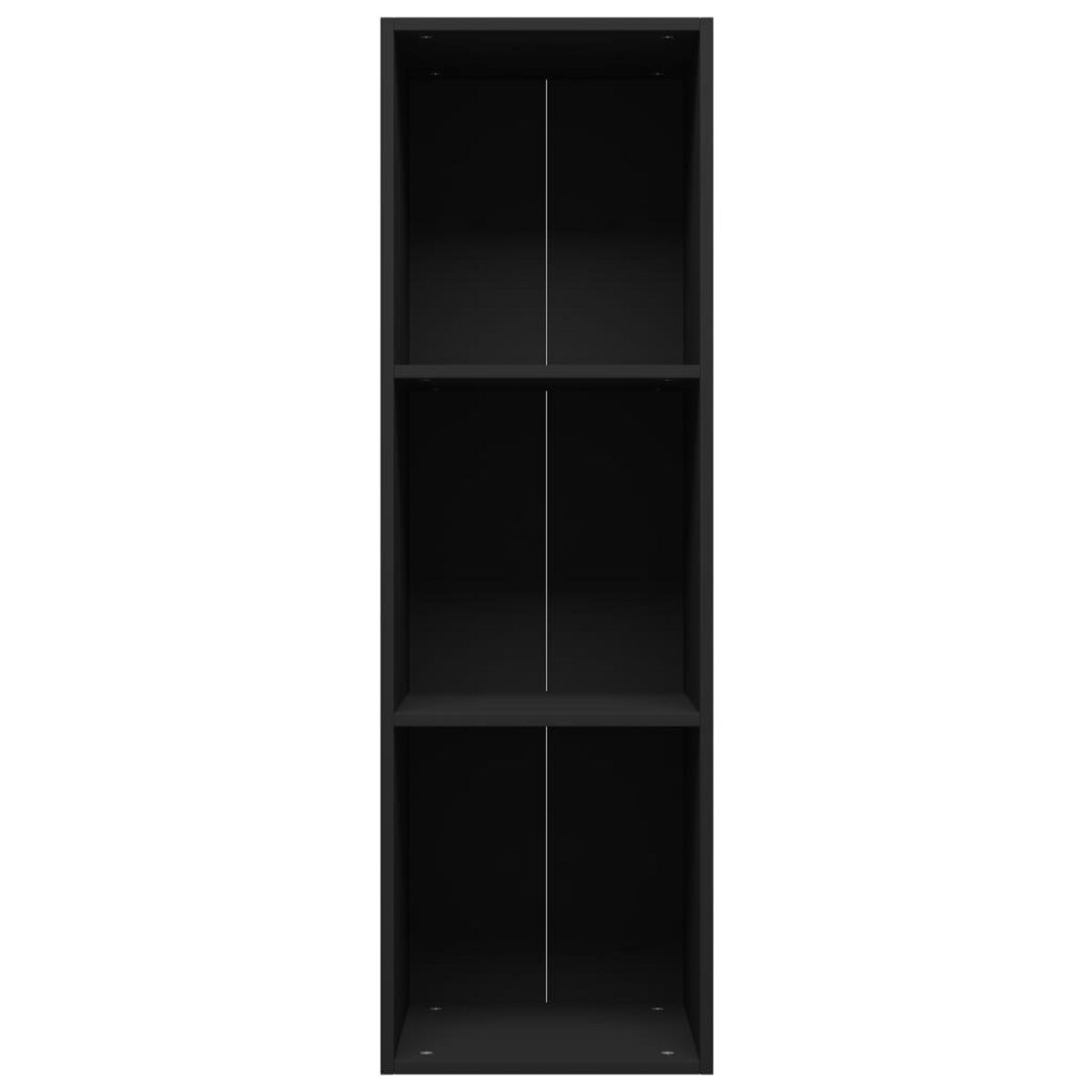 VIDAXL Bibliotheque/Meuble TV noir 36x30x114 cm bois d'ingenierie