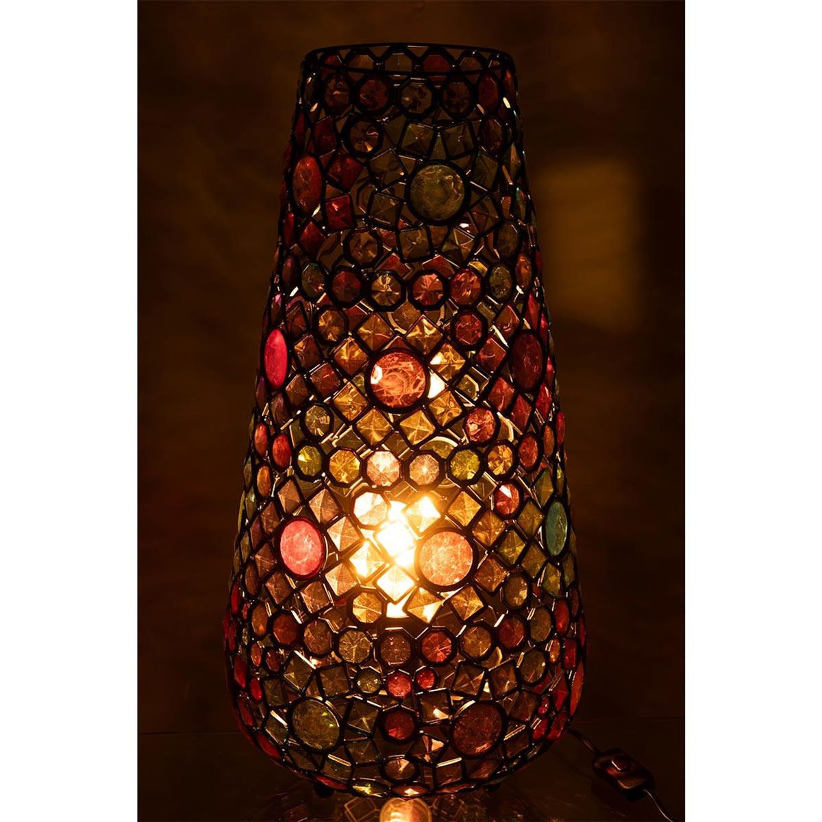Paris Prix Lampe à Poser en Métal  Festive  55cm Multicolore