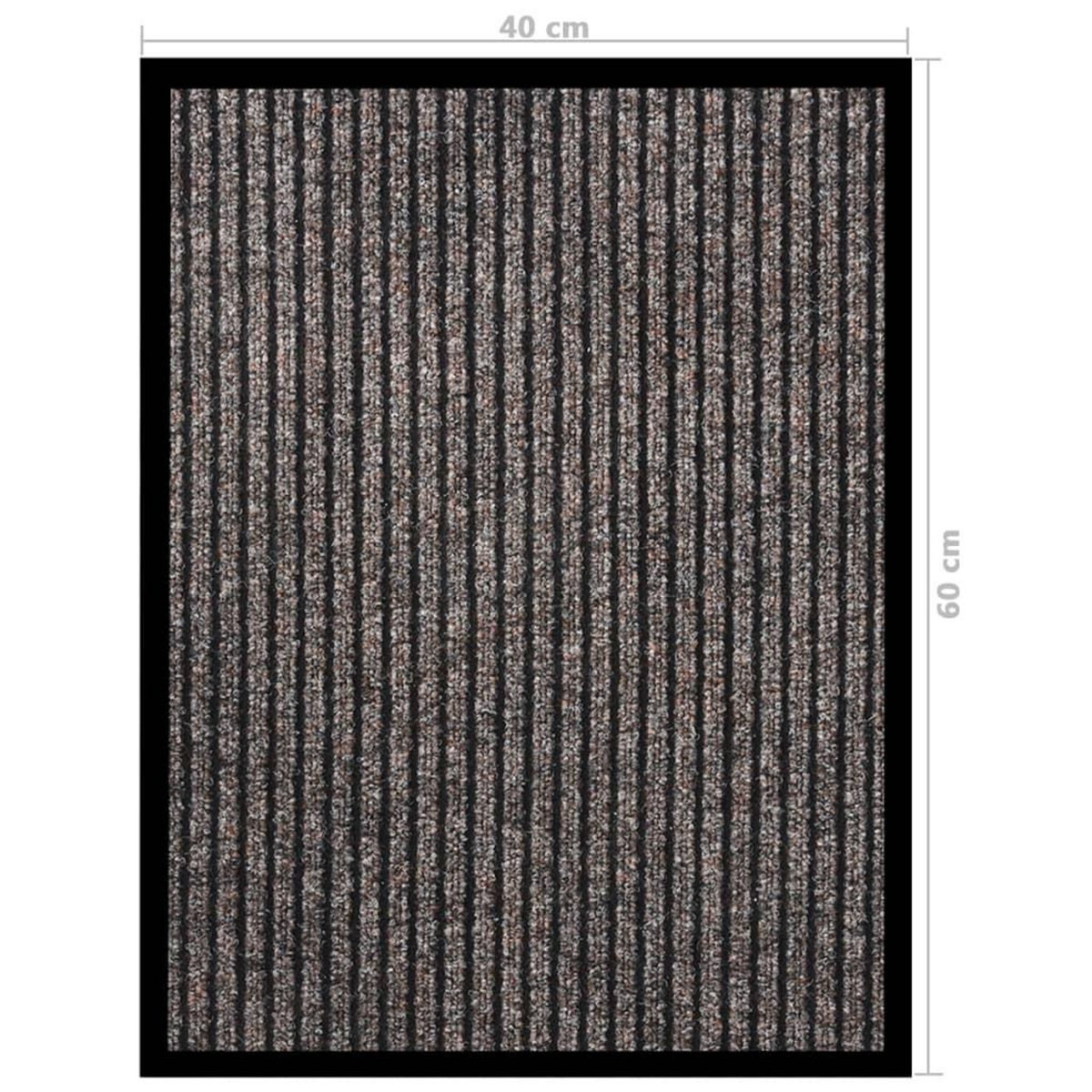 VIDAXL Paillasson raye Beige 40x60 cm
