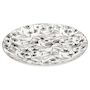 Voir la diapositive 2 : SECRET DE GOURMET Lot de 6 Assiettes Plates  Black Floral  27cm Noir