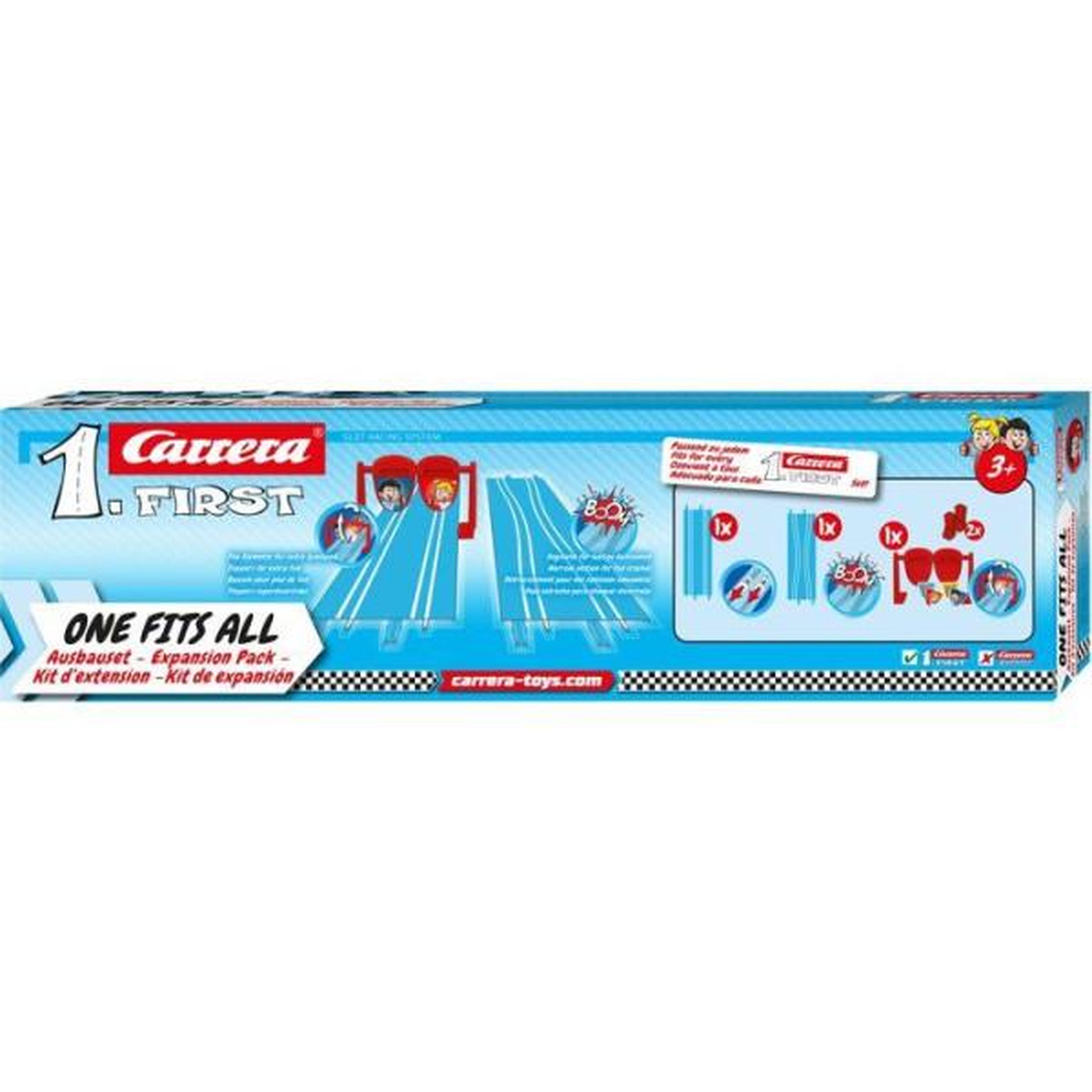Carrera Accessoires de circuits - CARRERA First - Pack d'extension one fits all - Des 3 ans