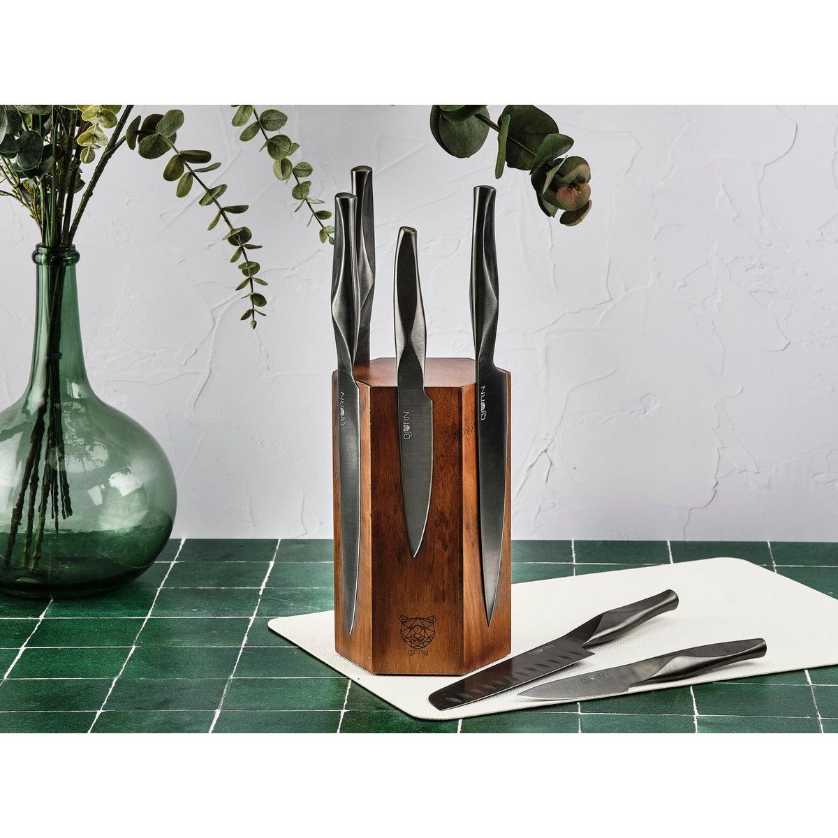 BJORN Bloc couteaux de cuisine LARUS IMATRA - 7 pièces