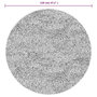 Voir la diapositive 6 : VIDAXL Tapis OVIEDO a poils courts gris Ø 120 cm