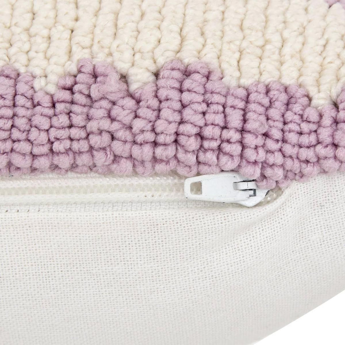 ATMOSPHERA Coussin Déco Rayé  Poolside  38x58cm Lilas