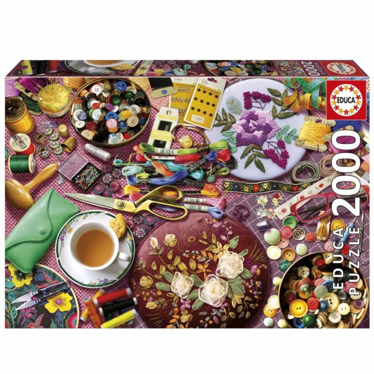 EDUCA Puzzle - EDUCA - La Table de Couture - 2000 pieces - 96x68 cm - a partir de 15 ans