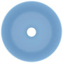 Voir la diapositive 3 : VIDAXL Lavabo rond de luxe Bleu clair mat 40x15 cm Ceramique