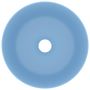 Voir la diapositive 3 : VIDAXL Lavabo rond de luxe Bleu clair mat 40x15 cm Ceramique