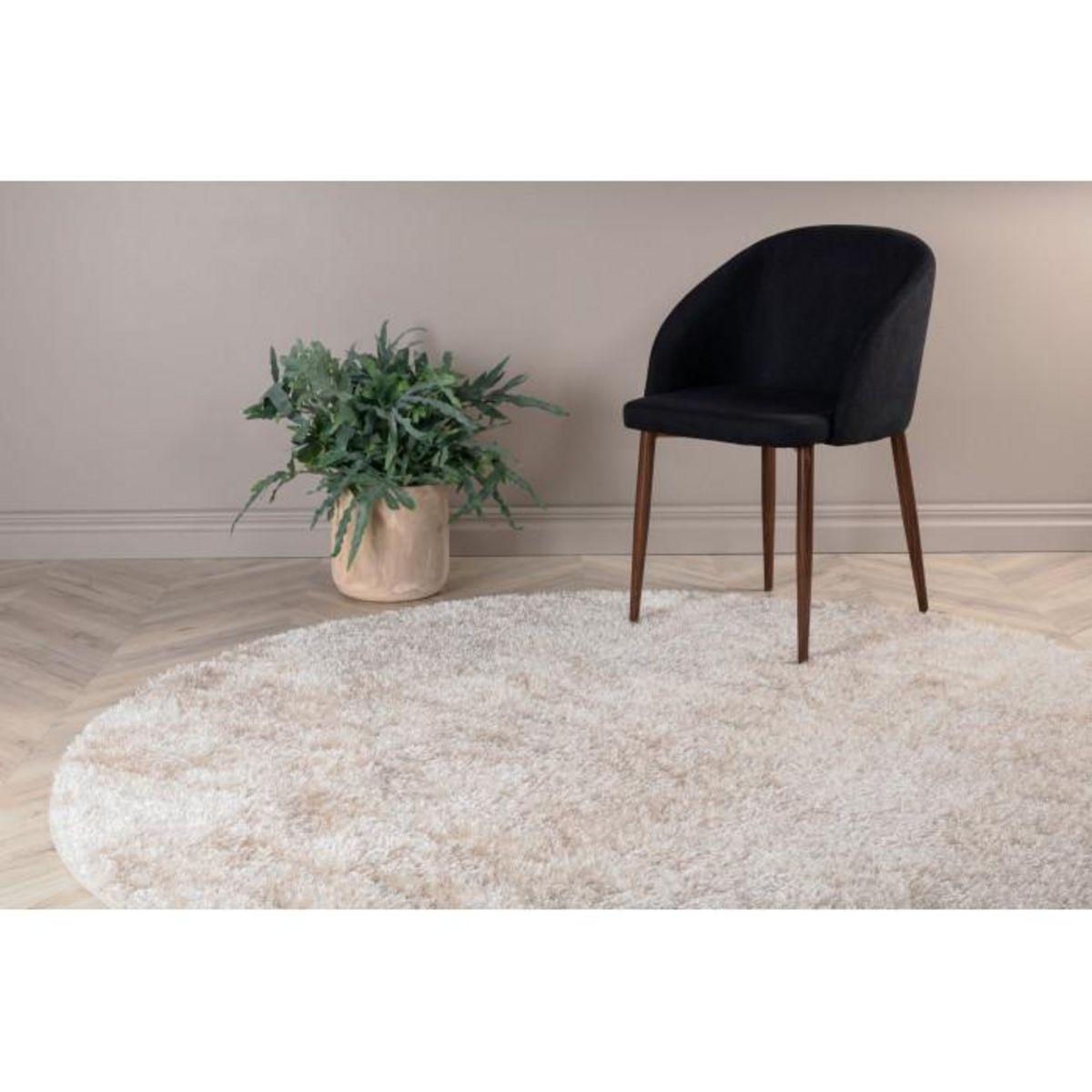Paris Prix Tapis Rond  Mattis  200cm Beige