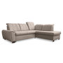 Voir la diapositive 6 : BEST MOBILIER Paul - canapé d'angle droit - 5 places - convertible avec coffre et têtières - en tissu