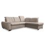 Voir la diapositive 6 : BEST MOBILIER Paul - canapé d'angle droit - 5 places - convertible avec coffre et têtières - en tissu