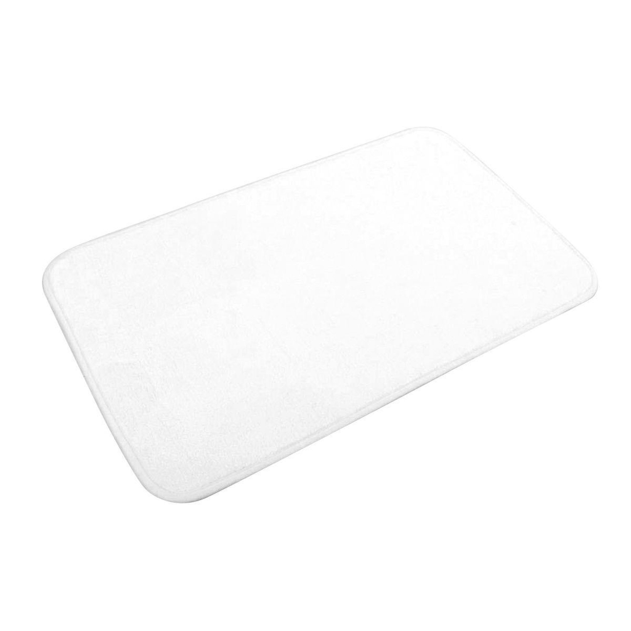 Douceur d'Intérieur Tapis de bain microfibre  vitamine ii  45x75cm blanc