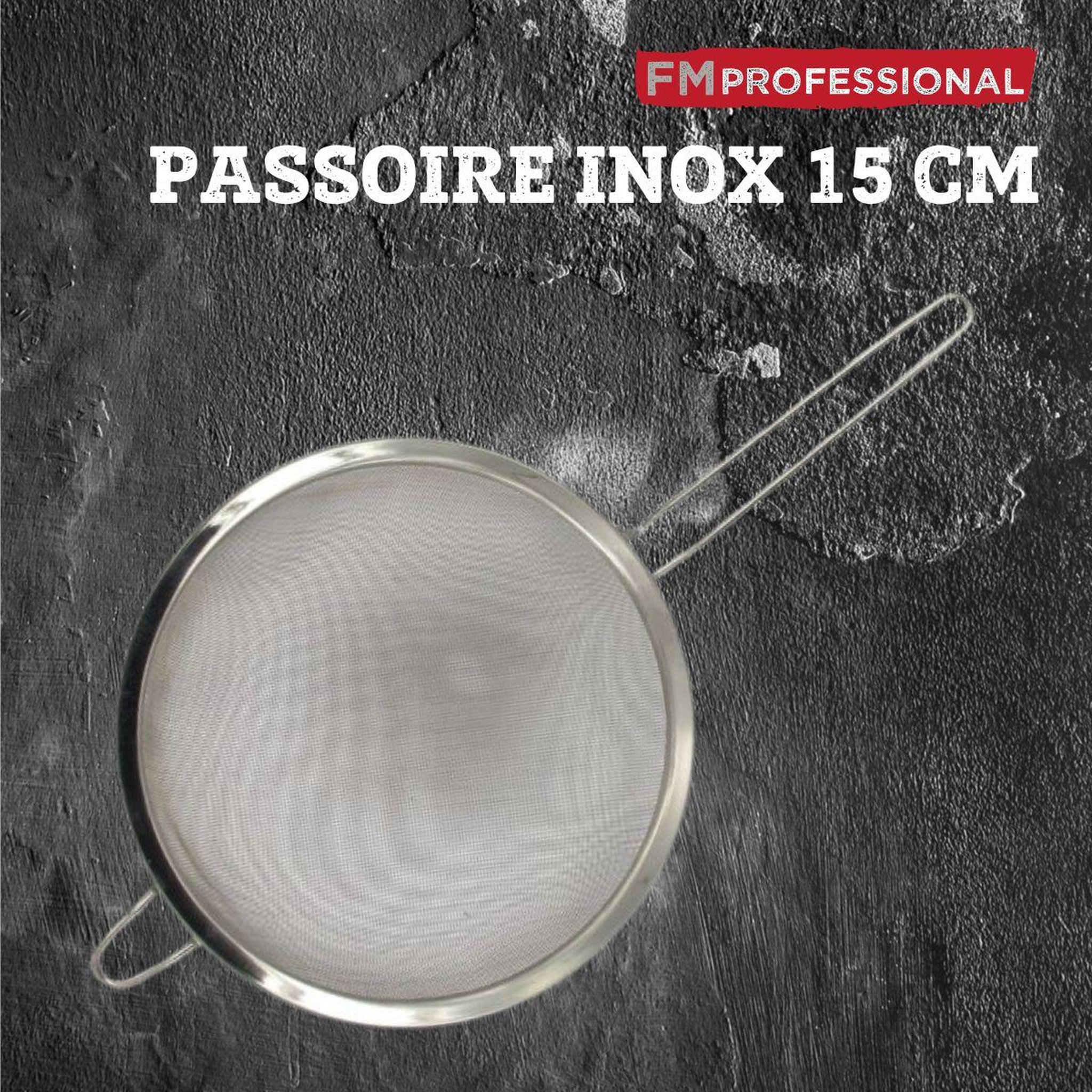 Voir la diapositive 3 : FM PROFESSIONAL Ensemble de 2 passoires inox 15 cm fm professional