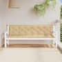 Voir la diapositive 3 : VIDAXL Coussins de banc de jardin lot de 2 beige melange tissu