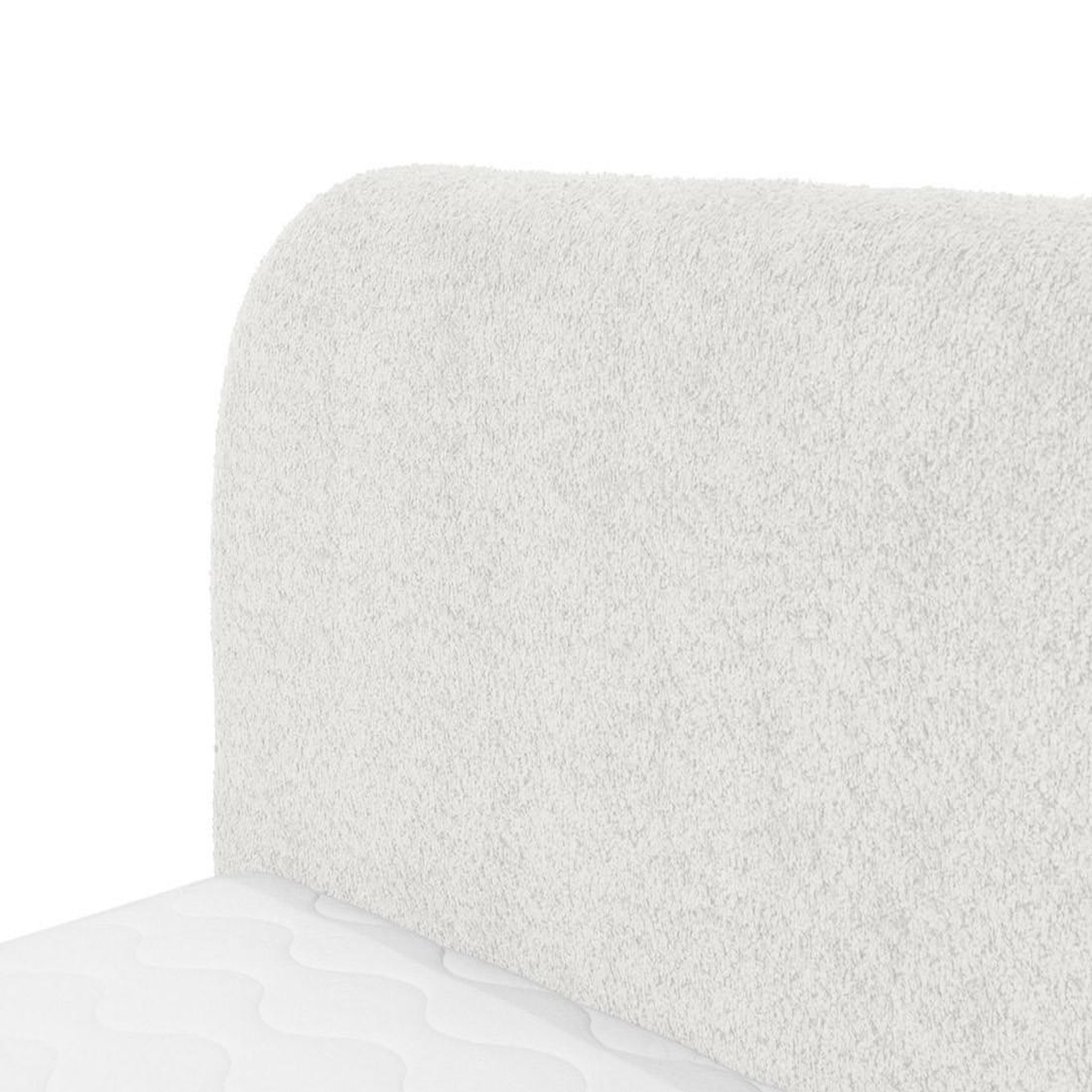 Voir la diapositive 3 : BEST MOBILIER Orane - lit coffre - 160x200 cm - en tissu bouclette
