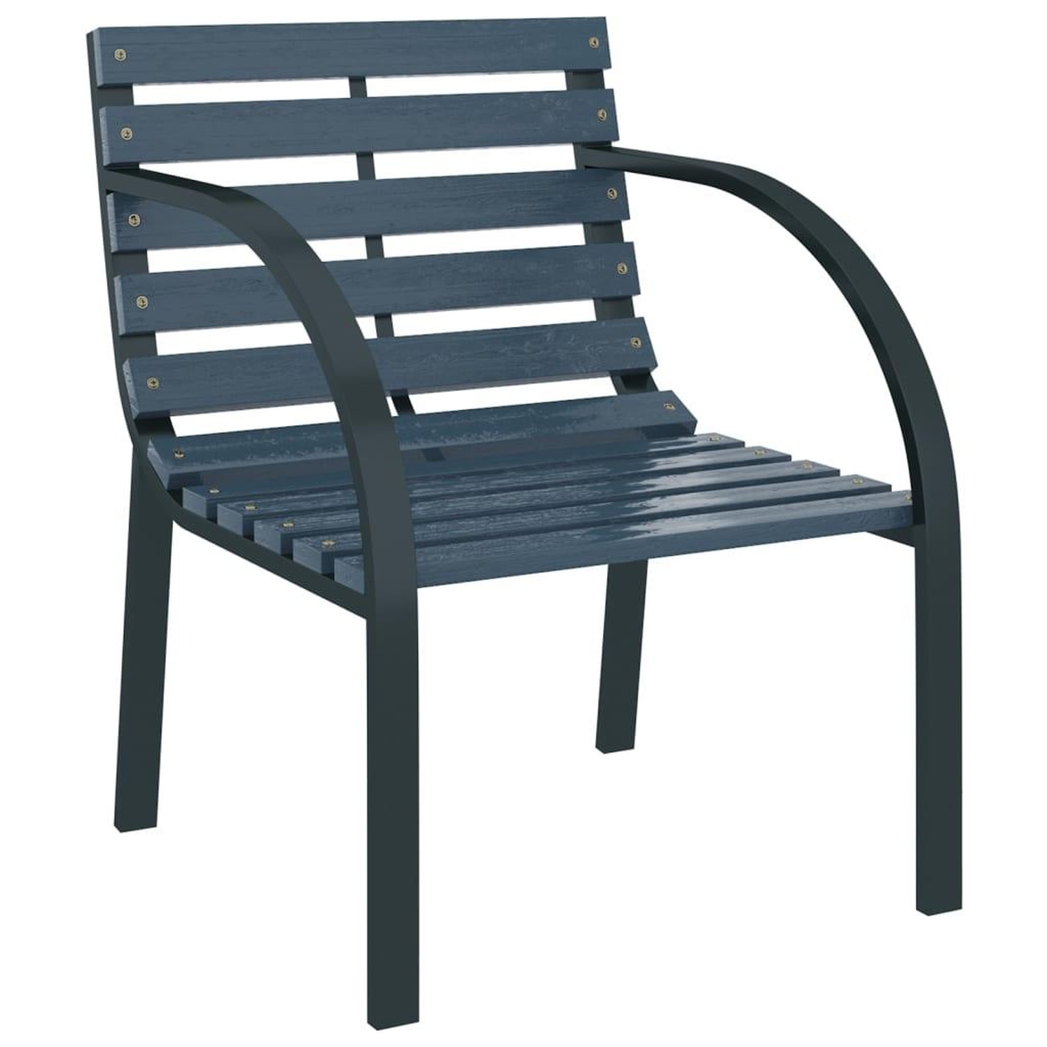 Voir la diapositive 3 : VIDAXL Chaises de jardin lot de 2 Gris Bois