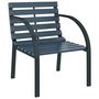 Voir la diapositive 3 : VIDAXL Chaises de jardin lot de 2 Gris Bois