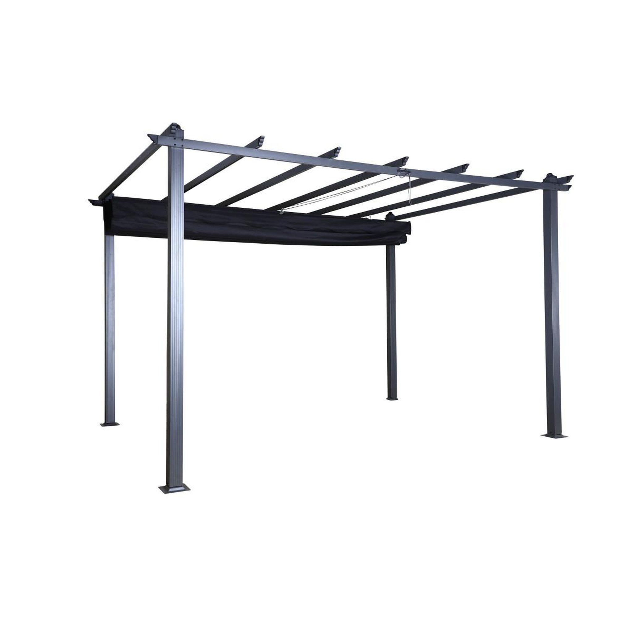 Voir la diapositive 3 : Paris Prix Pergola avec toit  lazio  395cm noir