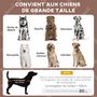 Voir la diapositive 6 : PAWHUT Lit chien sur pied avec voile ombrage - 106 x 76 x 94 cm - sac de transport - marron