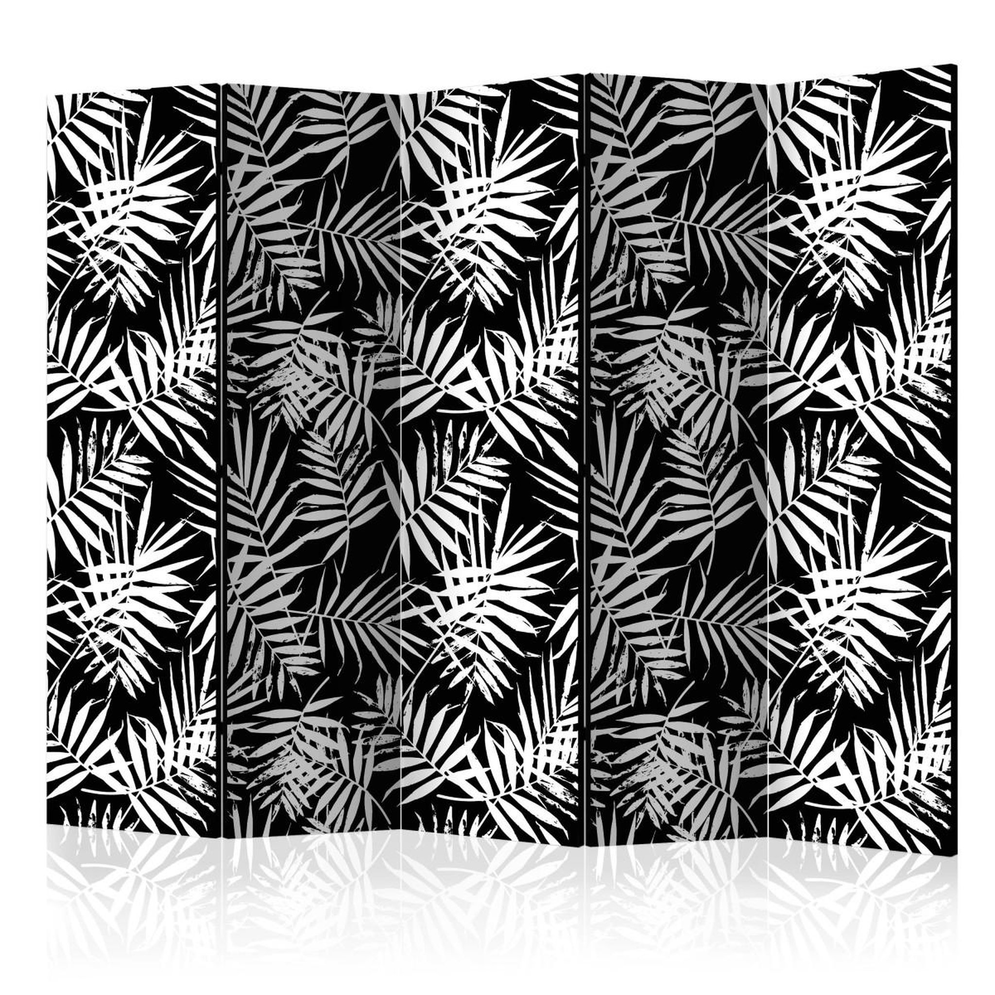 Paris Prix Paravent 5 volets  black & white jungle  172x225cm