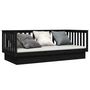 Voir la diapositive 3 : VIDAXL Lit de jour sans matelas noir 80x200 cm bois de pin massif
