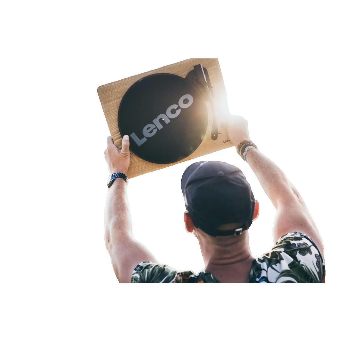 Lenco Platine vinyle Lenco LS-50 bois avec haut-parleurs intégrés