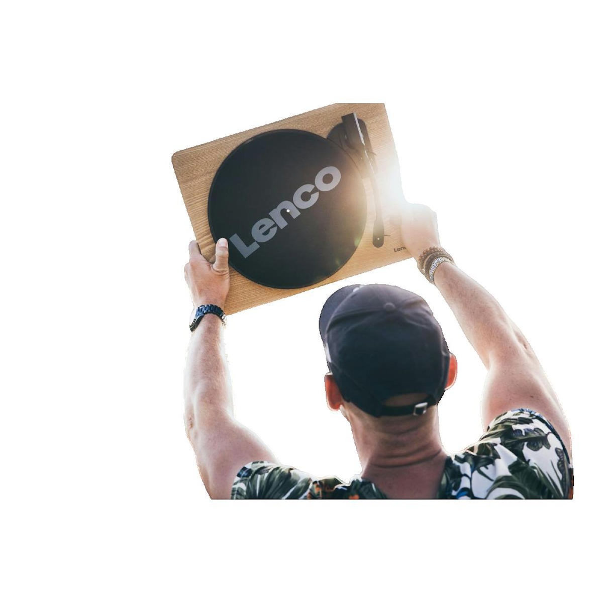 Lenco Platine vinyle Lenco LS-50 bois avec haut-parleurs intégrés