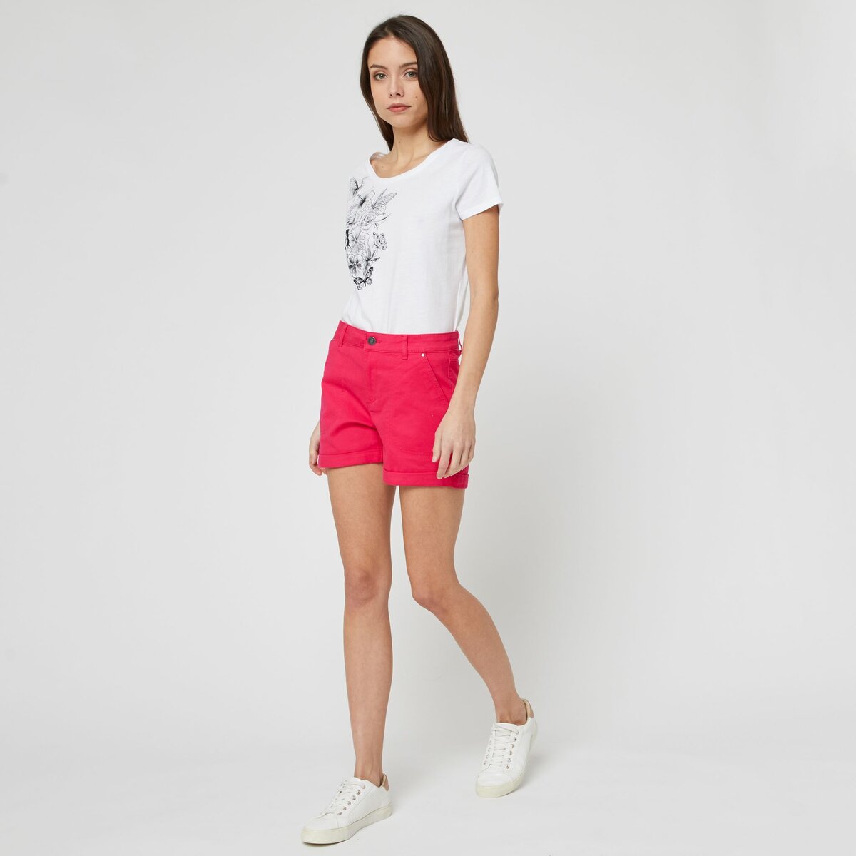 Short fushia femme hot sale