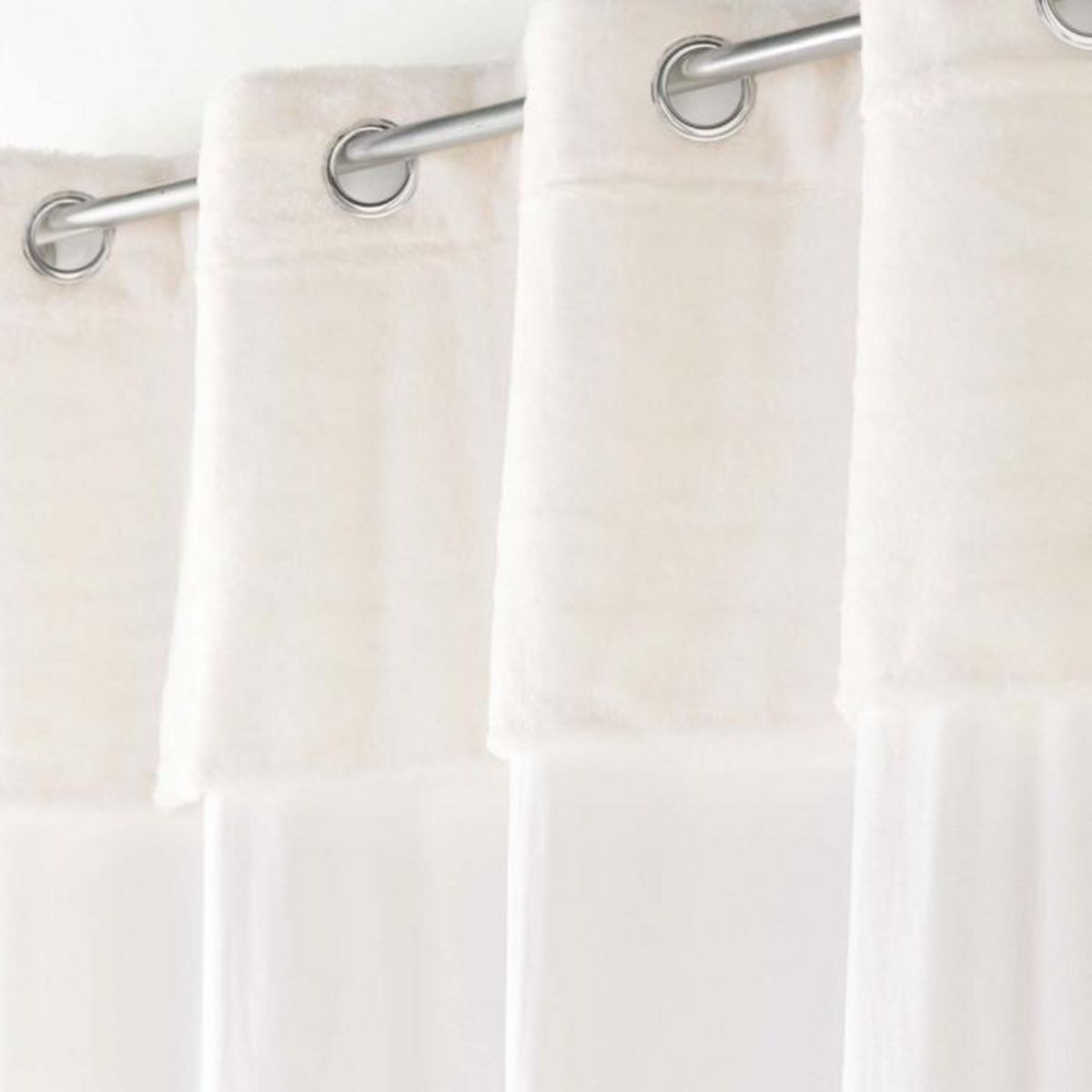 Paris Prix Rideau à Œillets Velours  Caresse  140x240cm Naturel