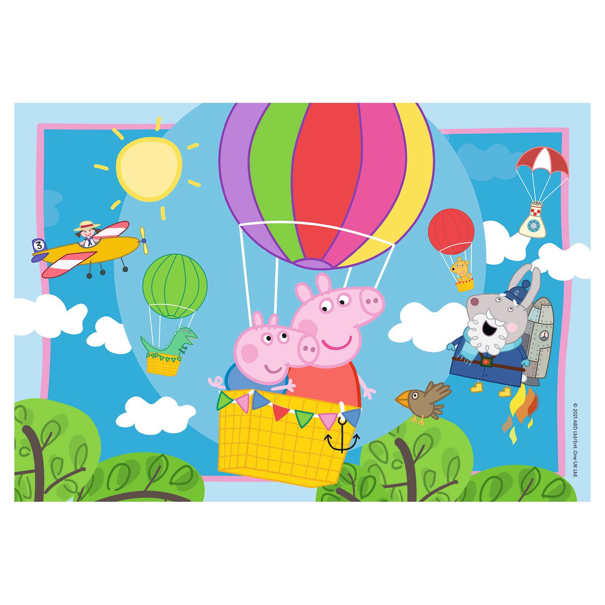 Voir la diapositive 3 : RAVENSBURGER Puzzles 2x12 pièces - Les aventures de Peppa Pig
