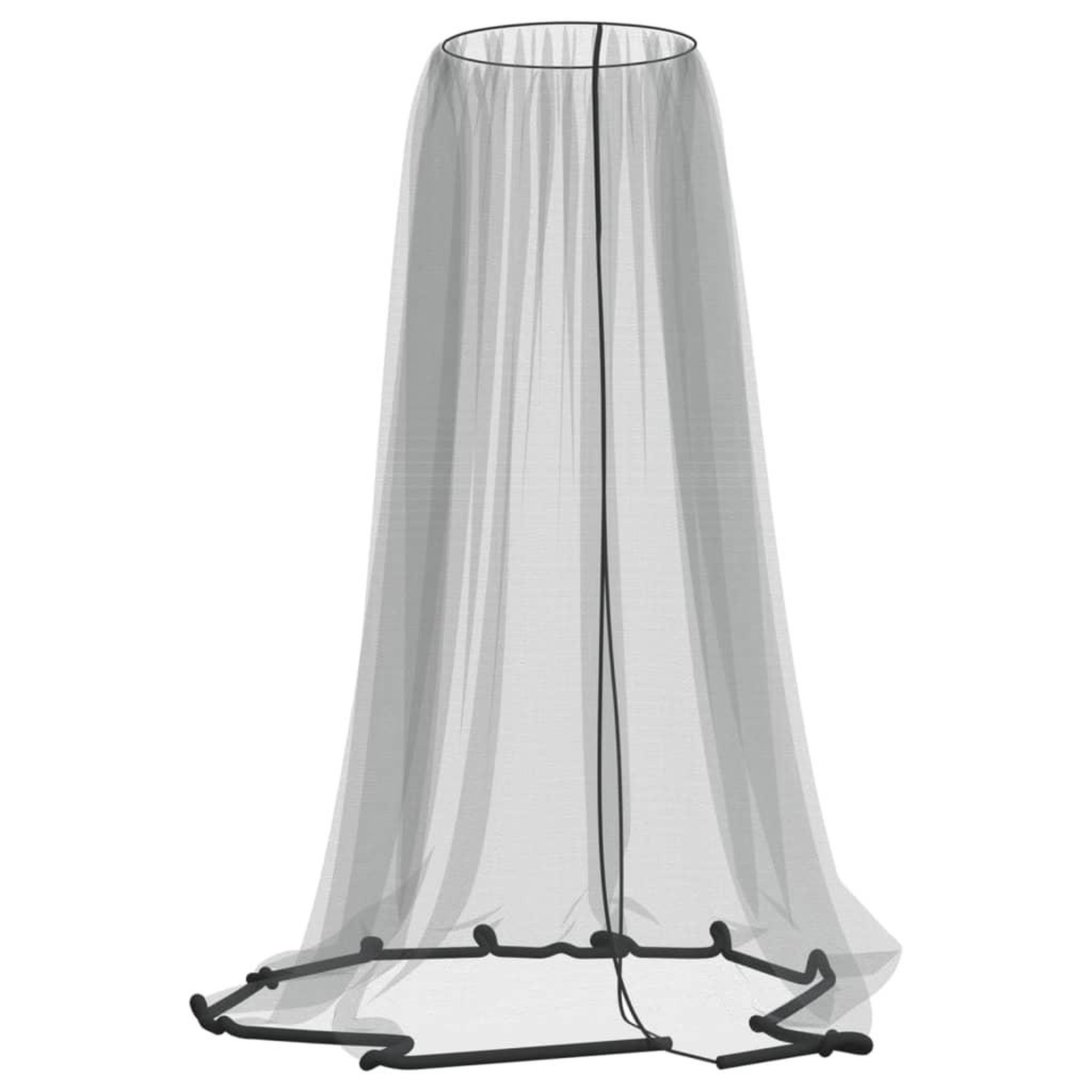 Voir la diapositive 2 : VIDAXL Moustiquaire pour parasol 220 maille noir Φ300x230 cm