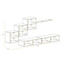Voir la diapositive 4 : Paris Prix Meuble TV Mural Design  Switch XX  330cm Noir & Blanc