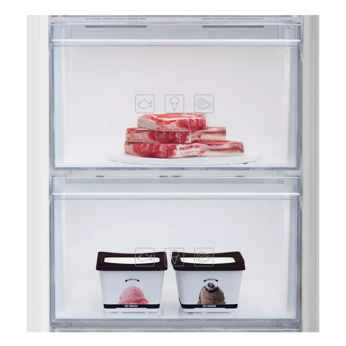 Beko Congélateur armoire 54cm 177l nofrost - RFNM200T40WN/1