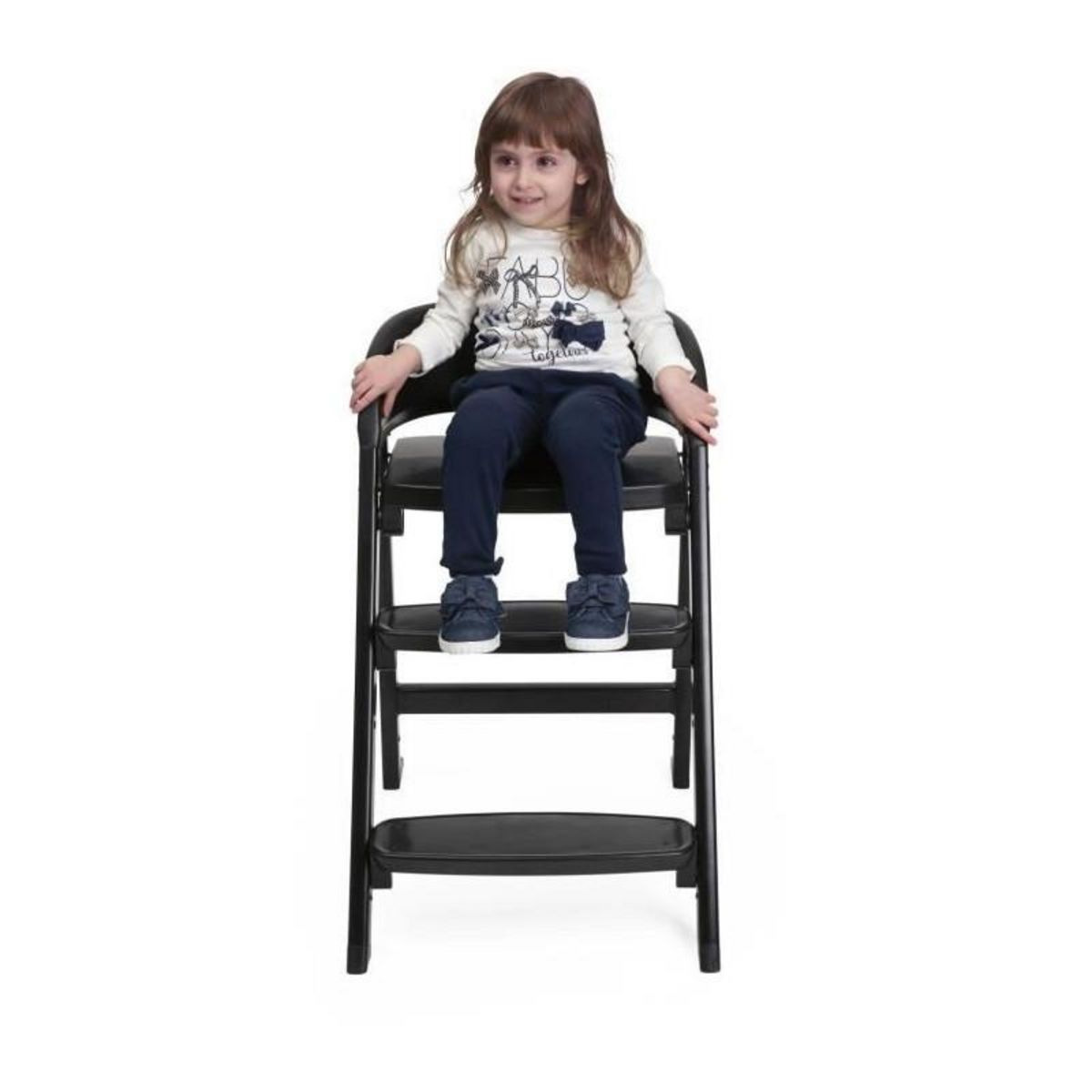 CHICCO Chaise haute évolutive CHICCO Crescendo Lite - Cairo coal - Noir - 8,25 Kg - Jusqu'a 99 ans