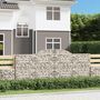 Voir la diapositive 1 : VIDAXL Paniers a gabions arques 8 pcs 300x50x120/140 cm fer galvanise