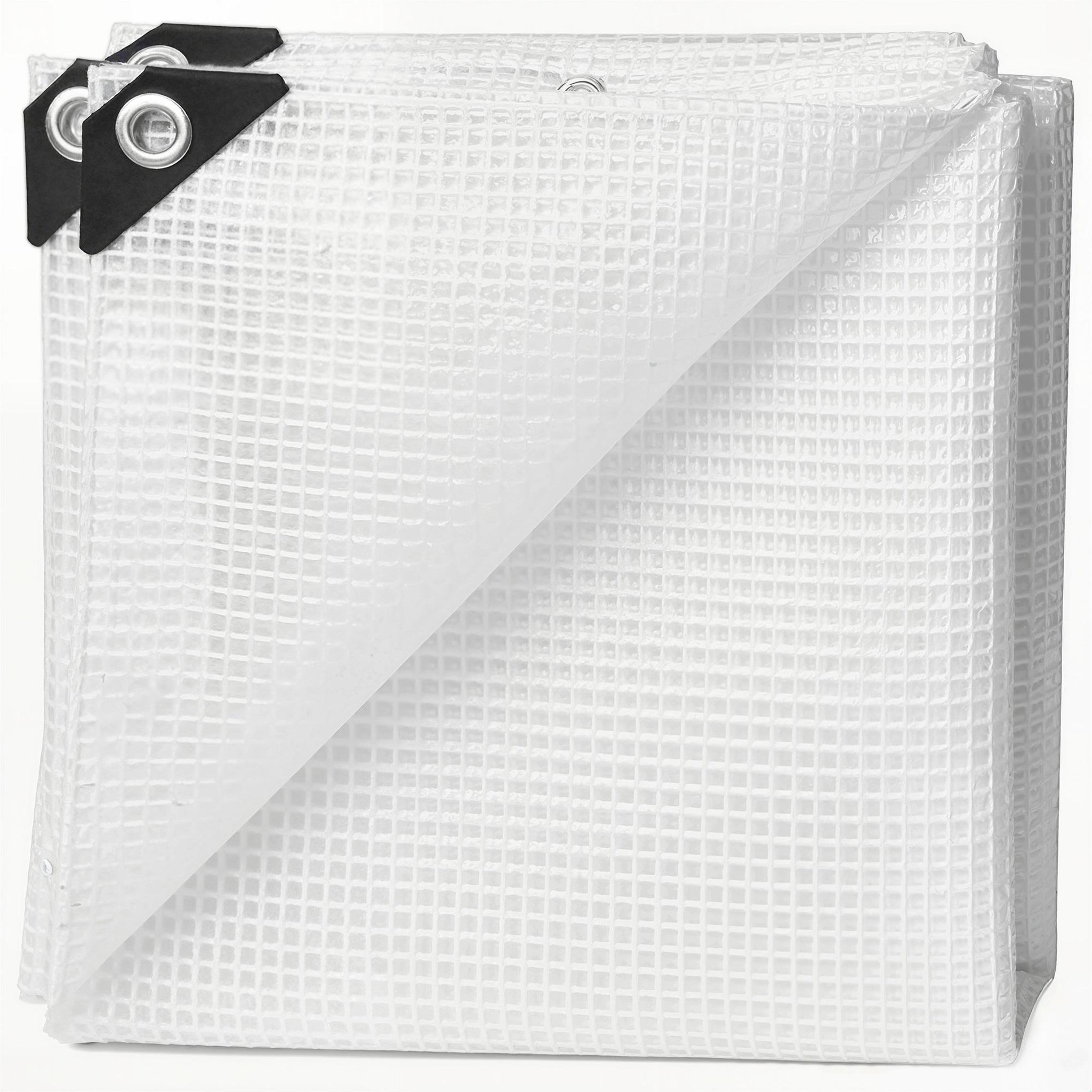 Voir la diapositive 5 : OUTSUNNY Bâche de protection blanche intérieur/extérieur 6x4m 140g/m²