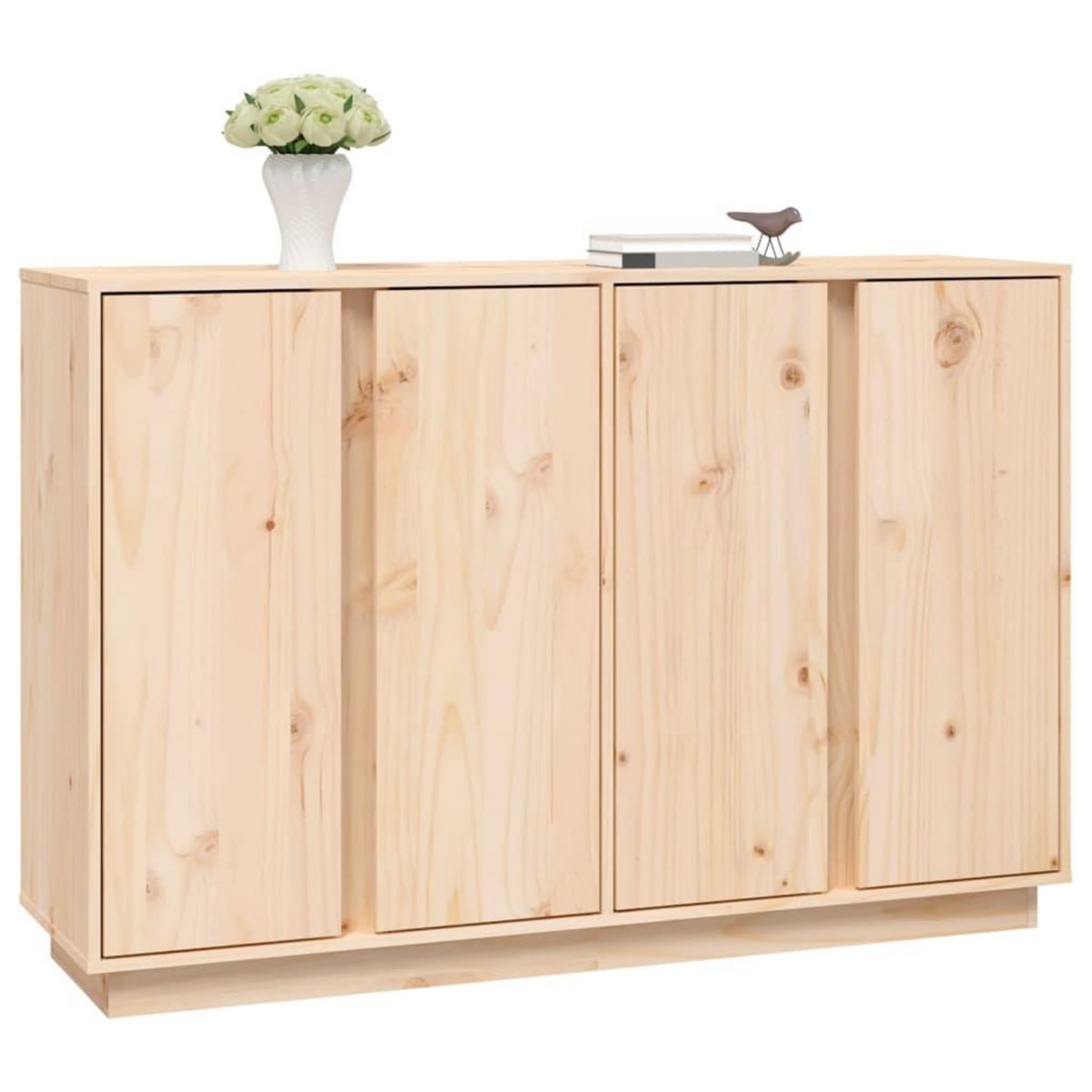 VIDAXL Buffet 120x35x80 cm Bois massif de pin