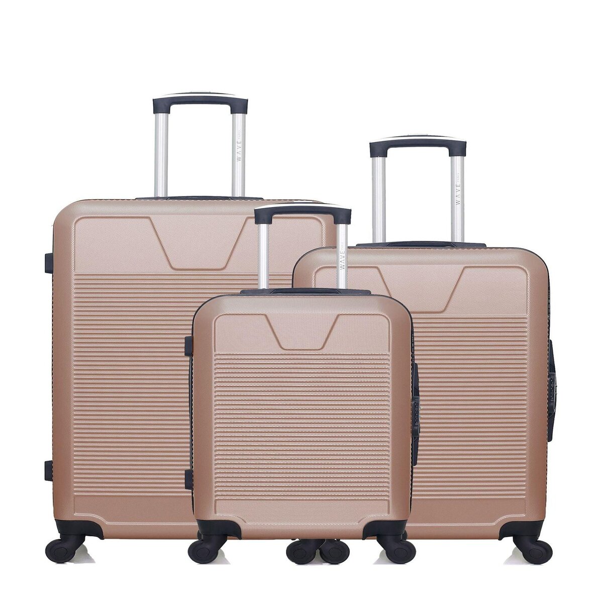 WAVE PARIS WAVE PARIS - Lot de 3 - Valise grand format, valise weekend et valise cabine SELENGA