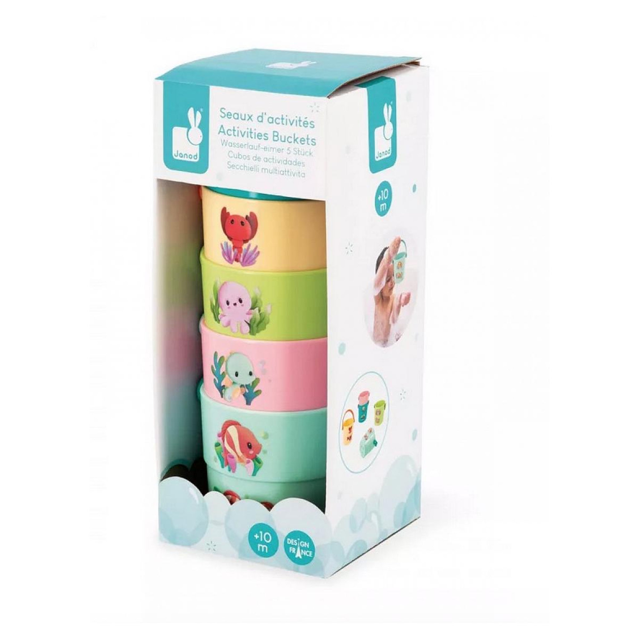 Juratoys-Janod Seaux pour le bain - Mes bebes animaux