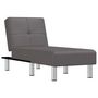 Voir la diapositive 2 : VIDAXL Chaise longue gris similicuir