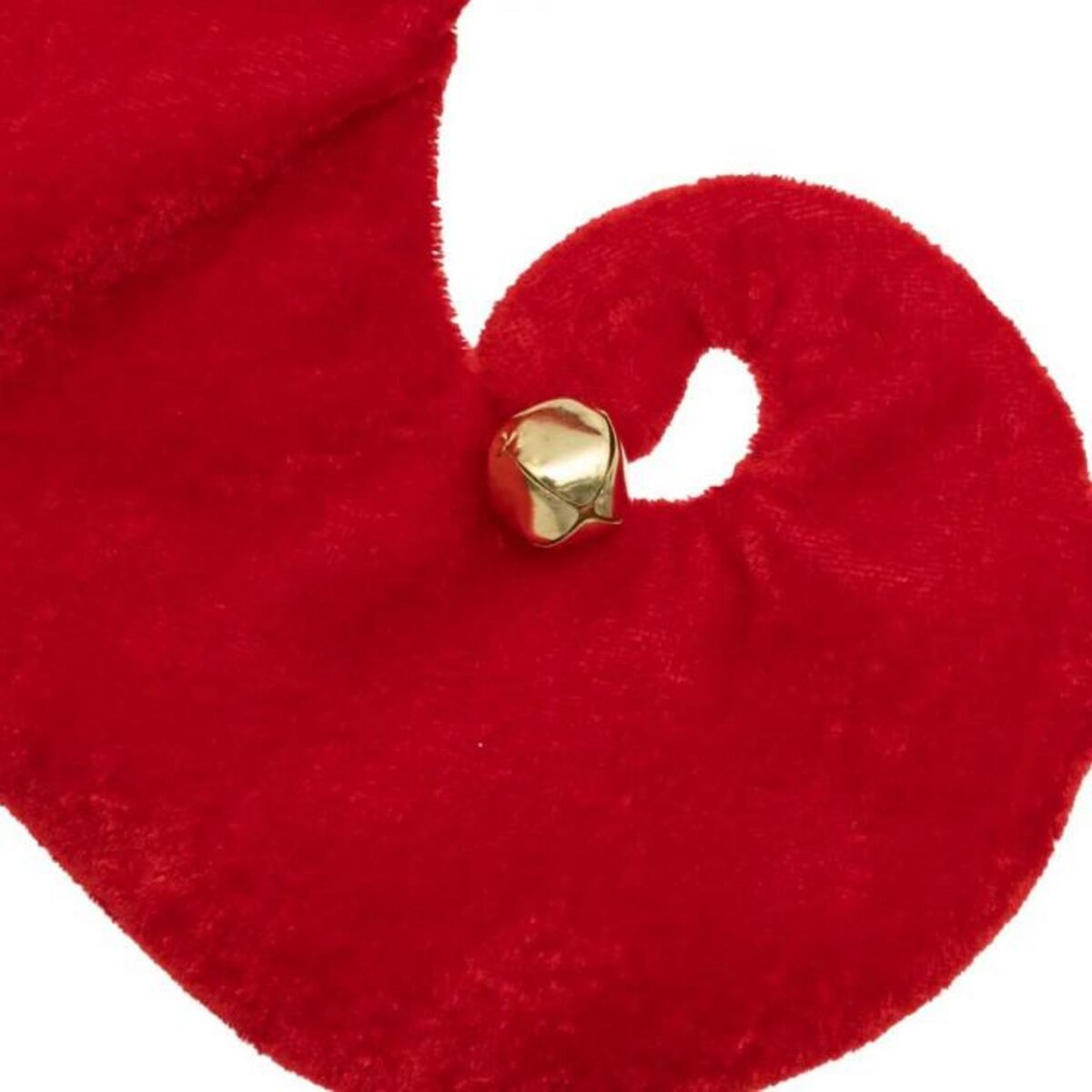 ATMOSPHERA Botte de Lutin en Feutrine  Grelot  42cm Rouge