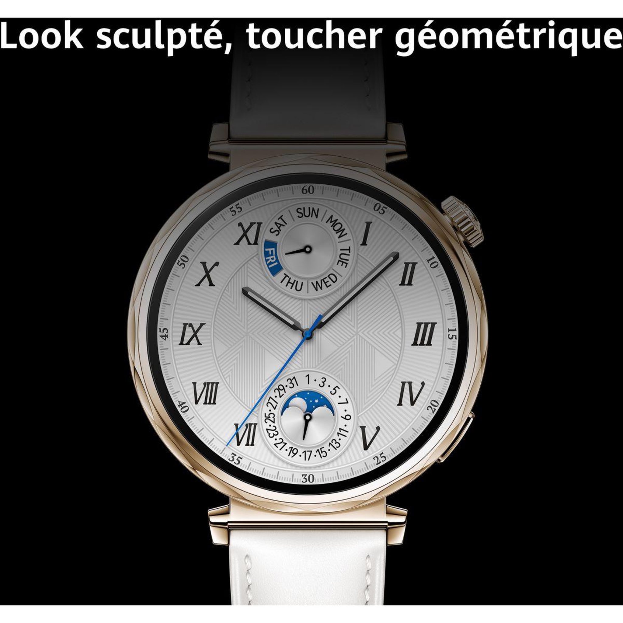 Voir la diapositive 4 : HUAWEI Montre connectée Pack Watch GT5 41mm Blanc + Buds Blancs