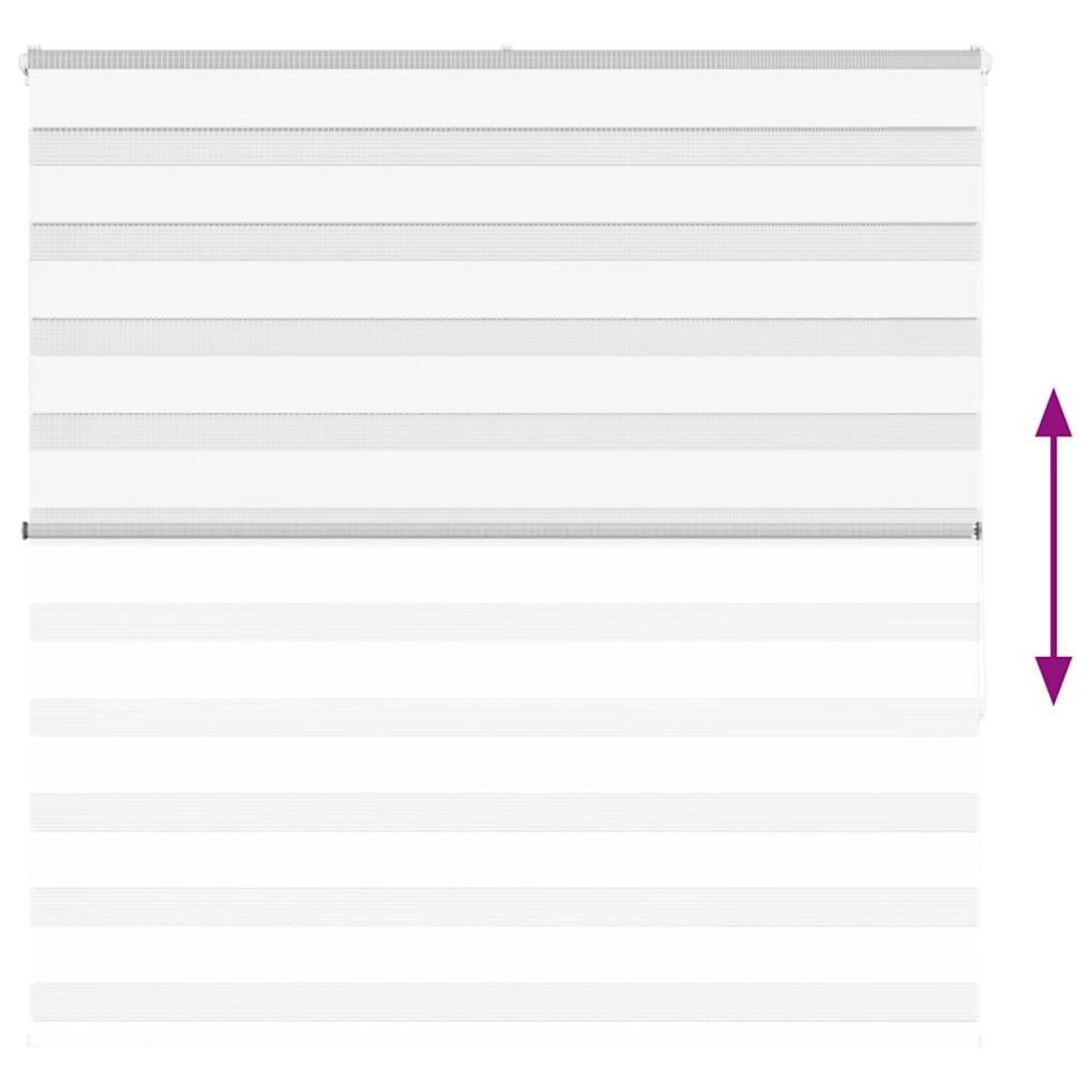 VIDAXL Store zebre blanc 140x150 cm largeur du tissu 135,9cm polyester