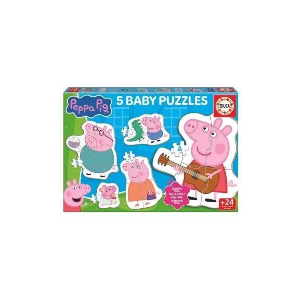 EDUCA Baby puzzles - EDUCA - Peppa Pig - 4 Pieces