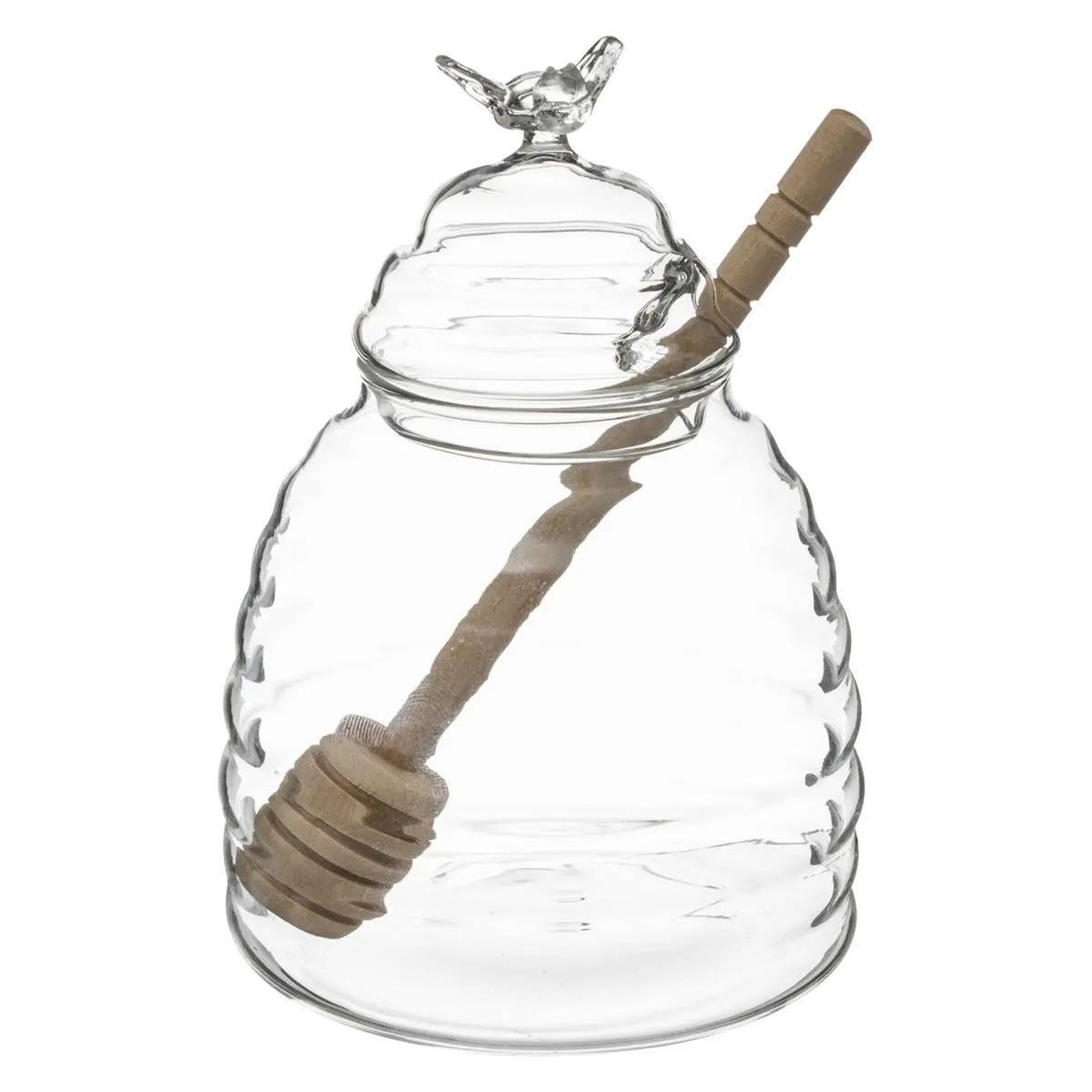 FIVE Pot à miel en verre & cuillère  honey  14cm transparent
