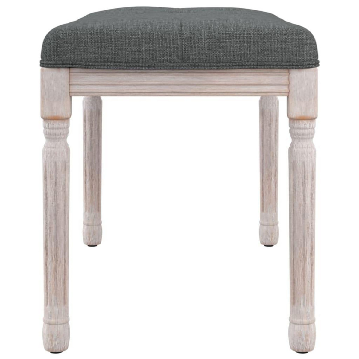 VIDAXL Banc Gris fonce 80x40x49 cm Tissu