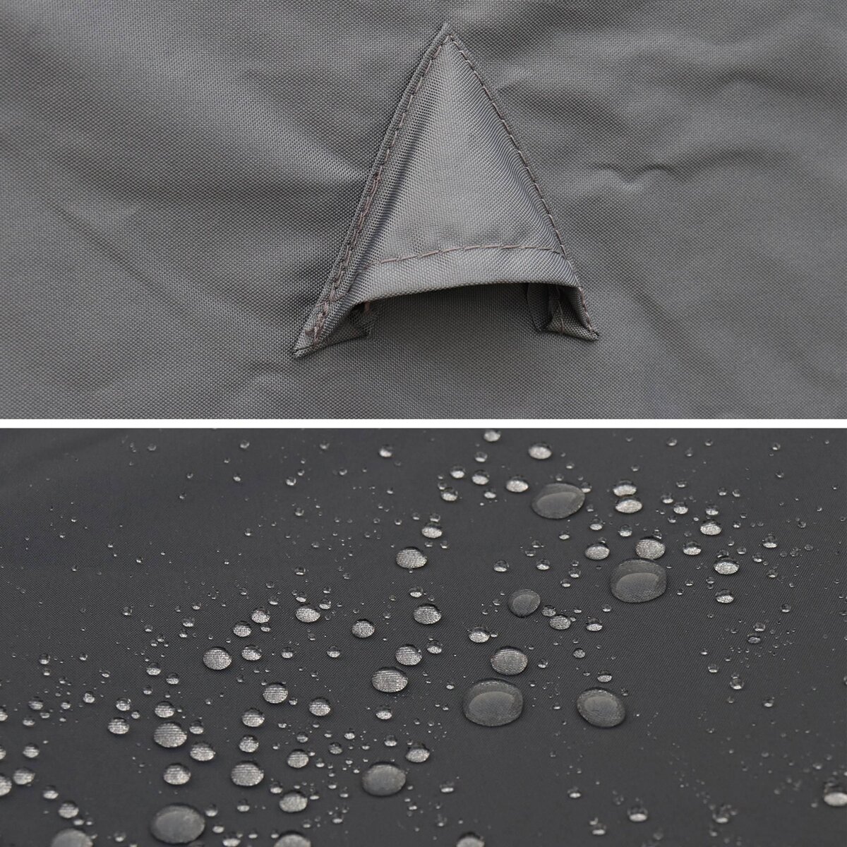 SWEEEK Housse de protection 112x112cm gris foncé - Bâche carrée en polyester enduit PA pour tables de jardin Firenze 4. Vasto 8. Vabo 8 et Cubo 8