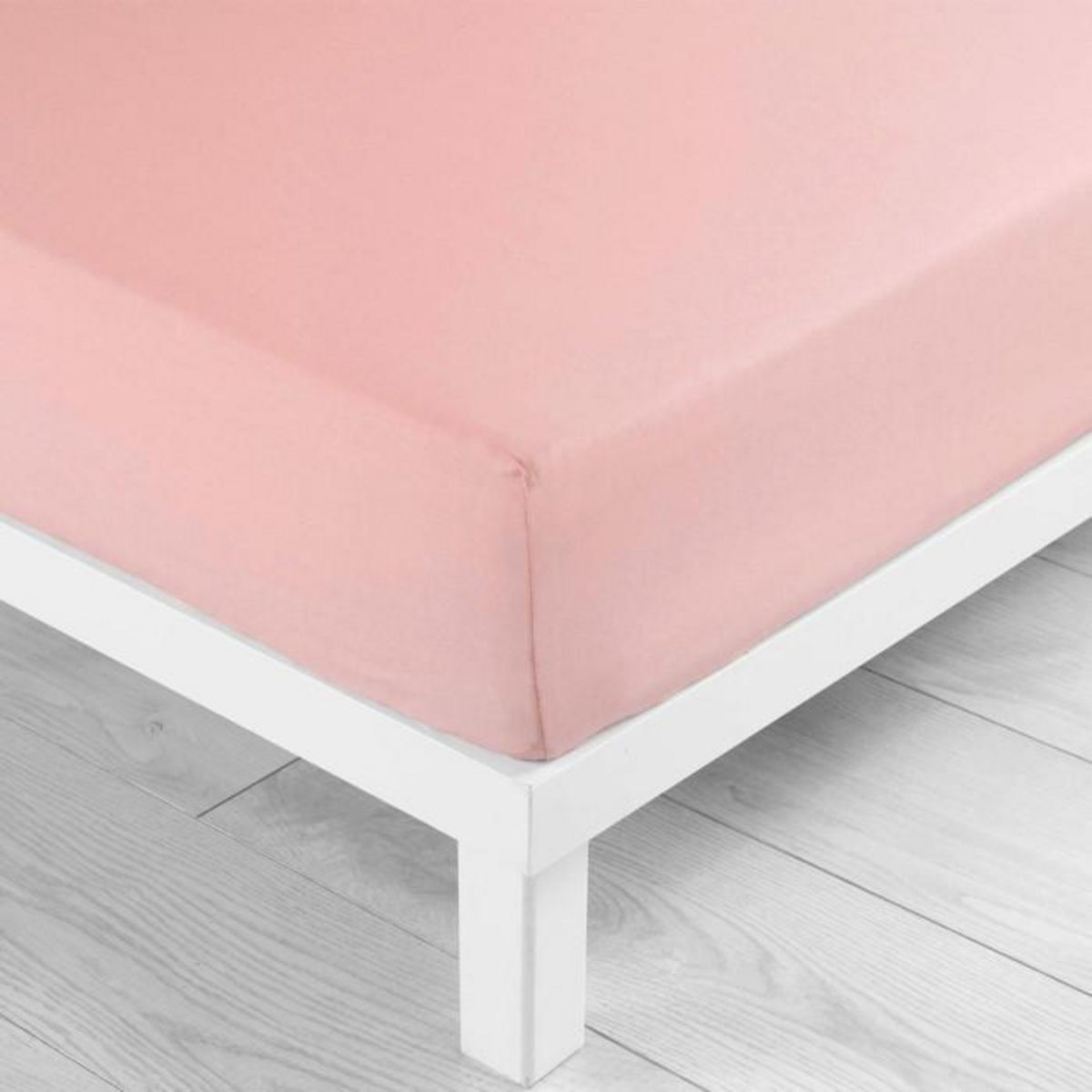 Paris Prix Drap Housse  Jersy  160x200cm Rose Dragée